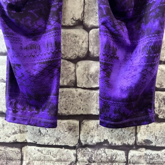 Tangerine Purple Pull On Elastic Waist Crops Size Medium - Picture 6 of 7